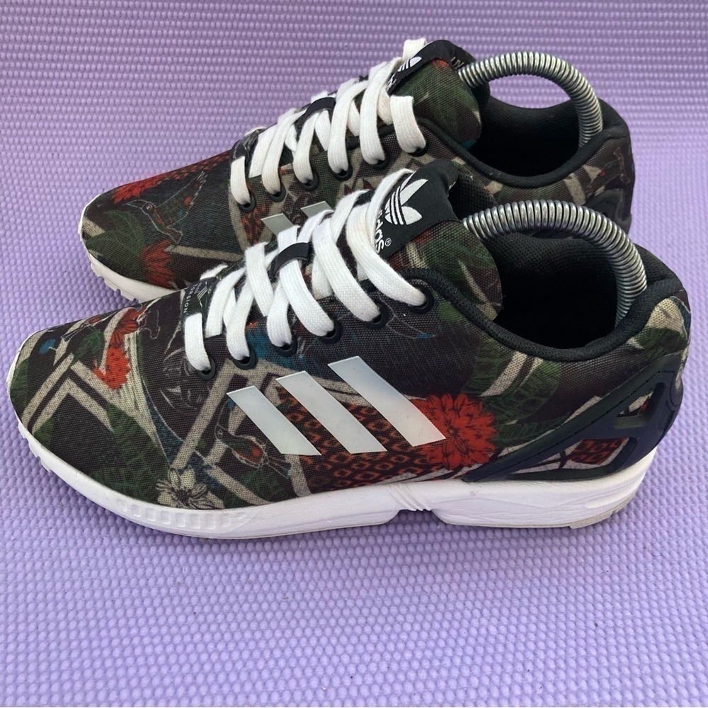 ADIDAS ZX FLUX LOW Running Sneakers TRAINERS WOMEN SHOES Size 8 - Picture 3 of 9